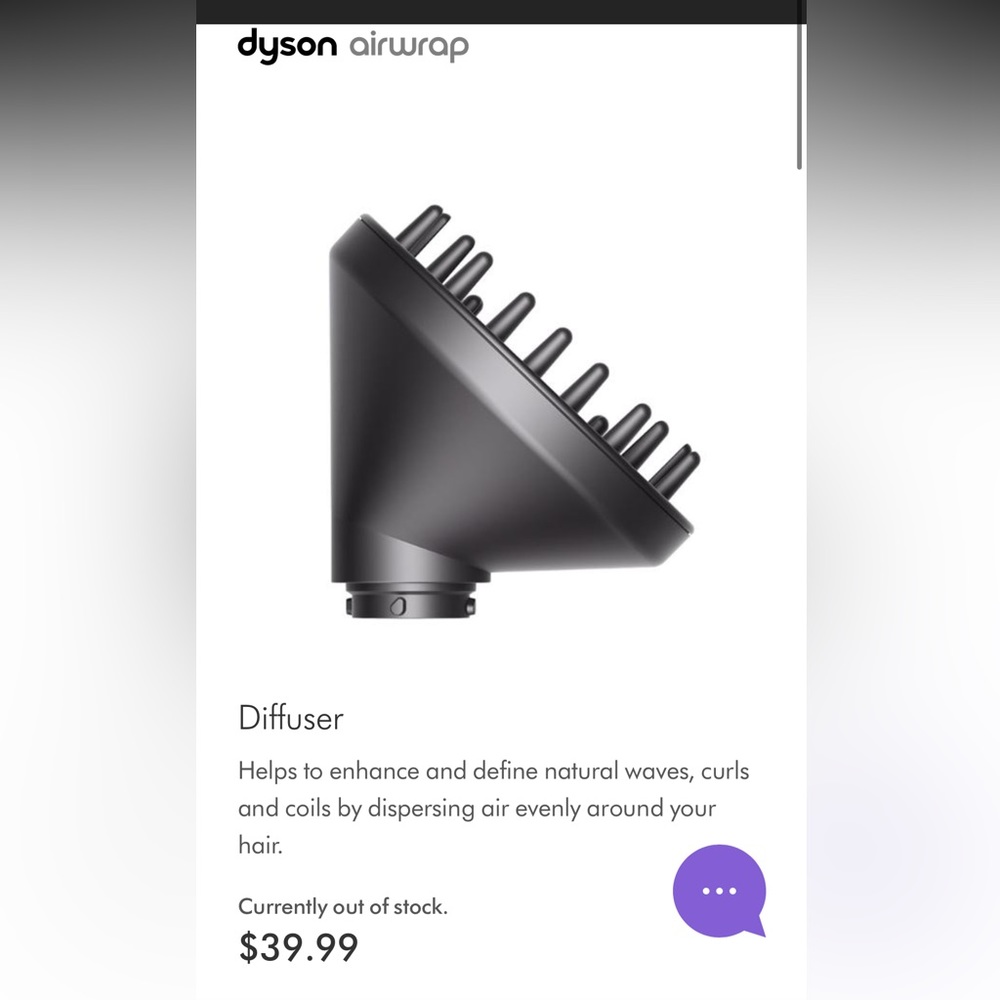 Dyson Air Wrap Diffuser, NEW IN BOX